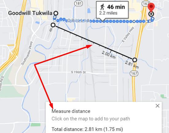 How to measure distances on Google Maps